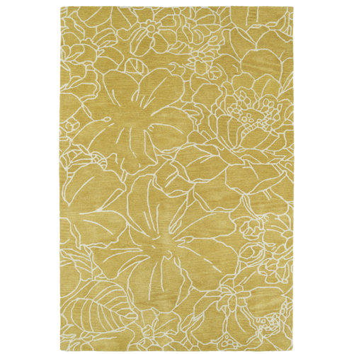 Wayfair Wool Yellow & Gold Area Rugs You'll Love in 2024